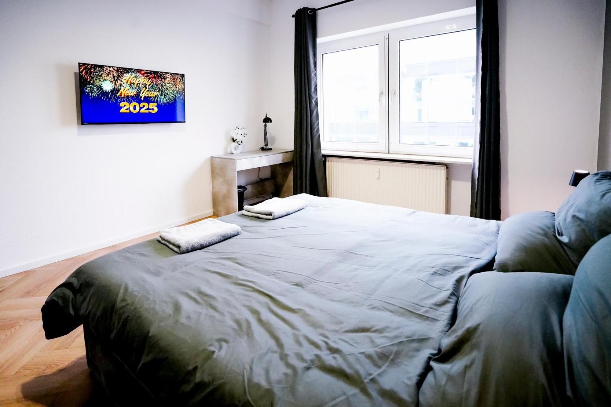 J&jbermudastay A Luxurious Double-bedroom With A Private Bathroom And Shared Kitchen In Center-bermuda3eck Gasthof Bochum